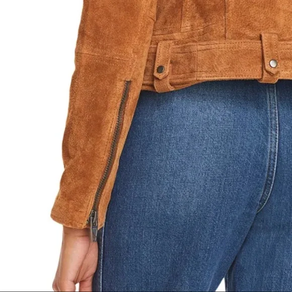 Like New Suede Moto Jacket - Picture 16 of 16